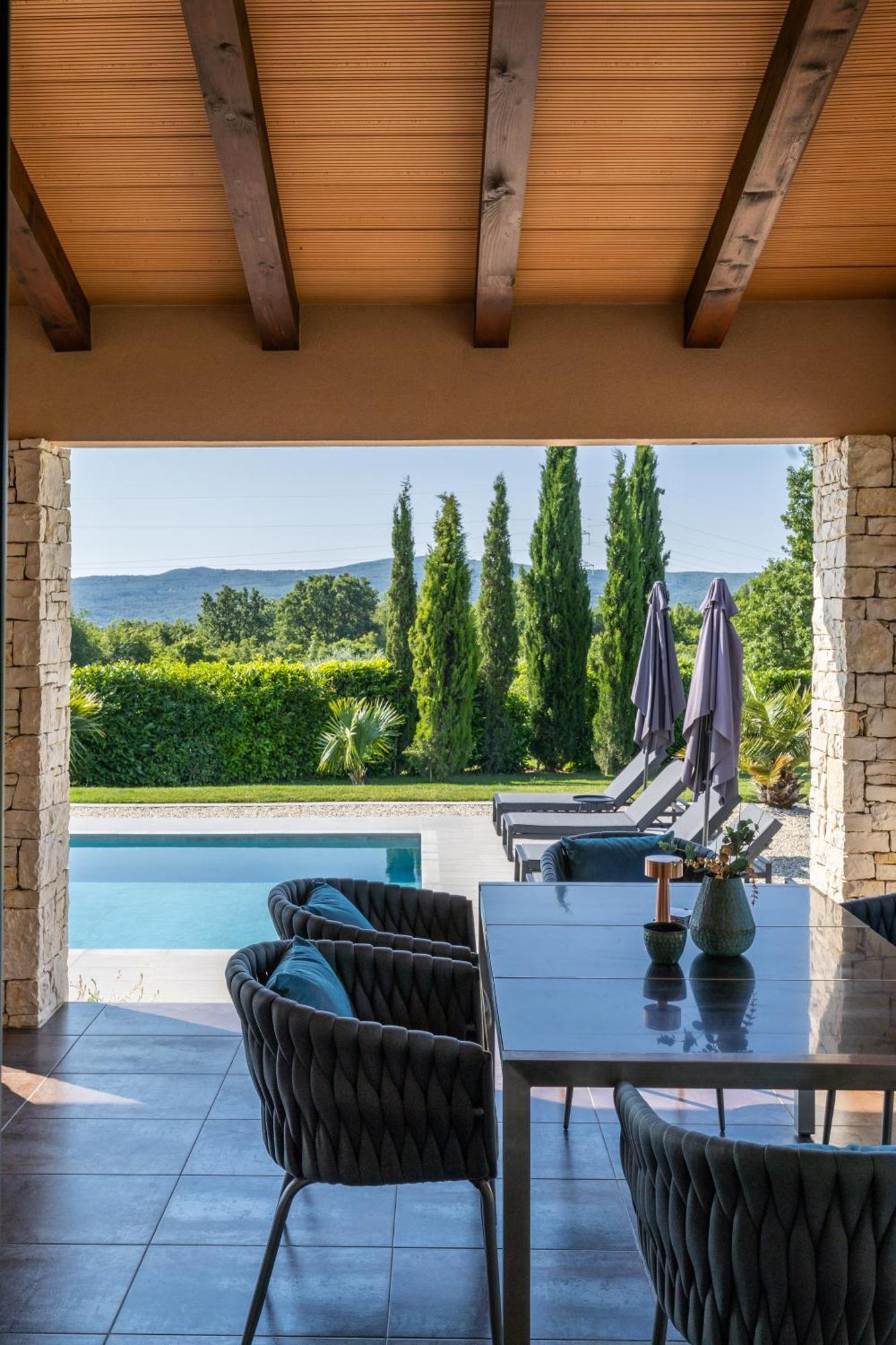 Villa Labin In Zartinj - Luxury Privacy Heated Pool With Auto Cover Екстериор снимка