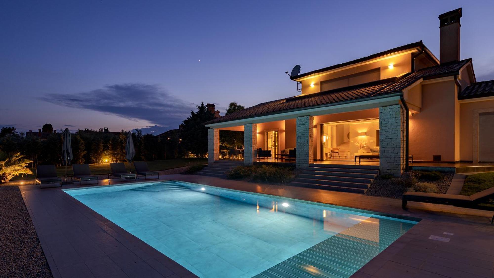 Villa Labin In Zartinj - Luxury Privacy Heated Pool With Auto Cover Екстериор снимка