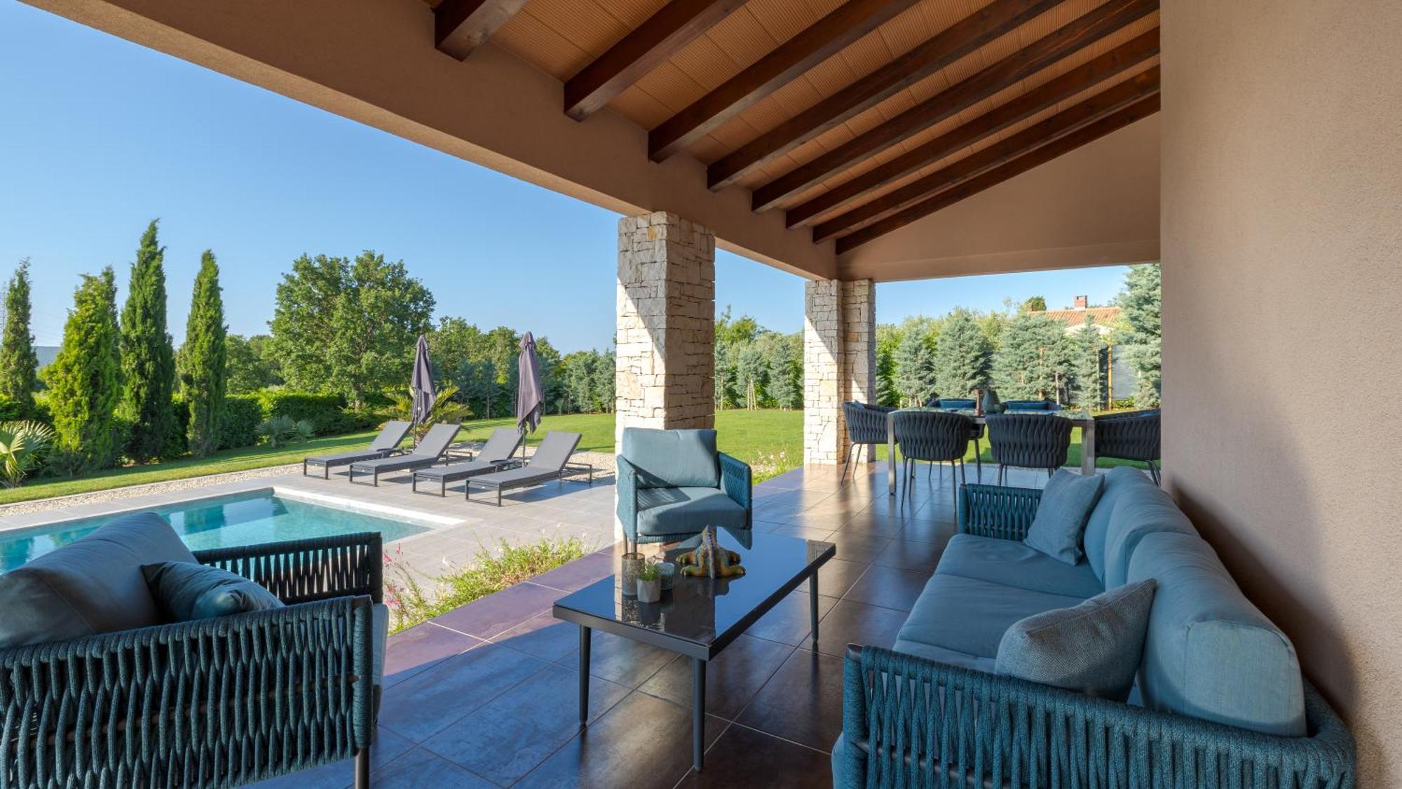 Villa Labin In Zartinj - Luxury Privacy Heated Pool With Auto Cover Екстериор снимка